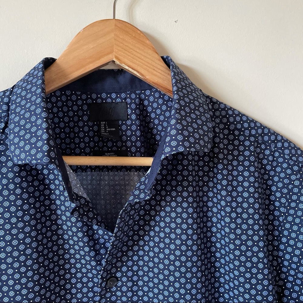 H&M, Men’s Dress Shirt, SZ L